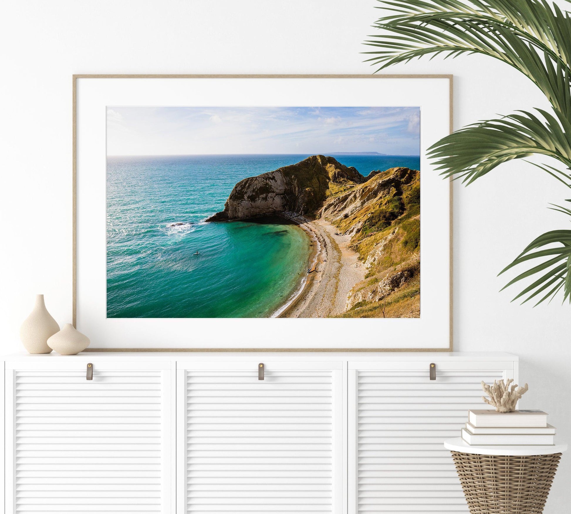 Man o' War Cove | Aerial Beach Print - Departures Print Shop