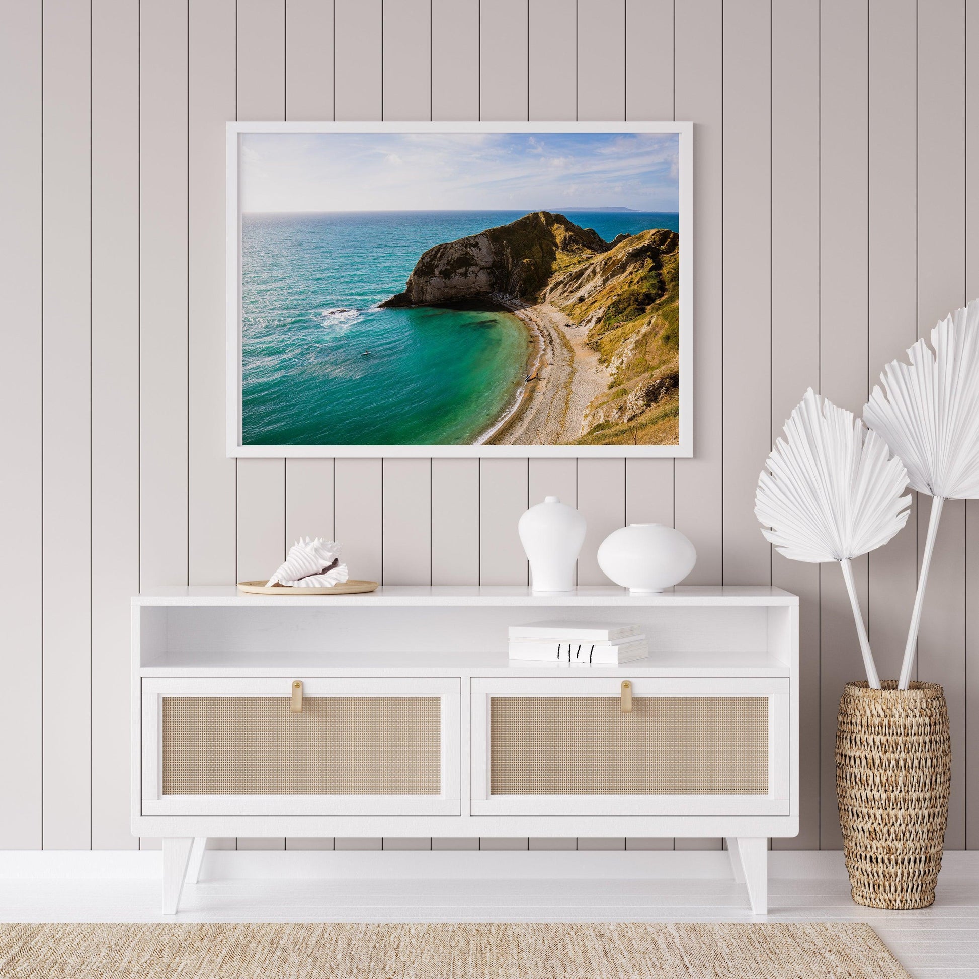 Man o' War Cove | Aerial Beach Print - Departures Print Shop