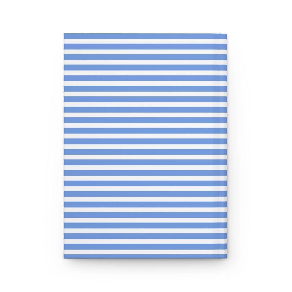 Martha's Vineyard | Blue Striped Hardcover Notebook - Departures Print Shop