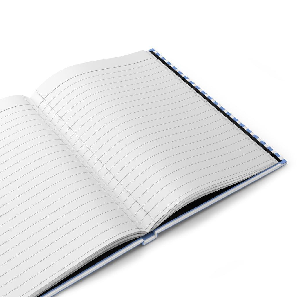 Martha's Vineyard | Blue Striped Hardcover Notebook - Departures Print Shop