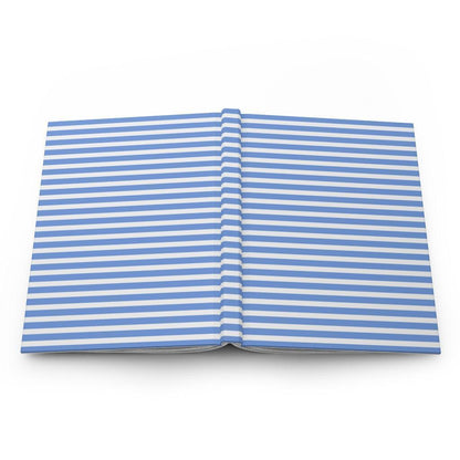 Martha's Vineyard | Blue Striped Hardcover Notebook - Departures Print Shop