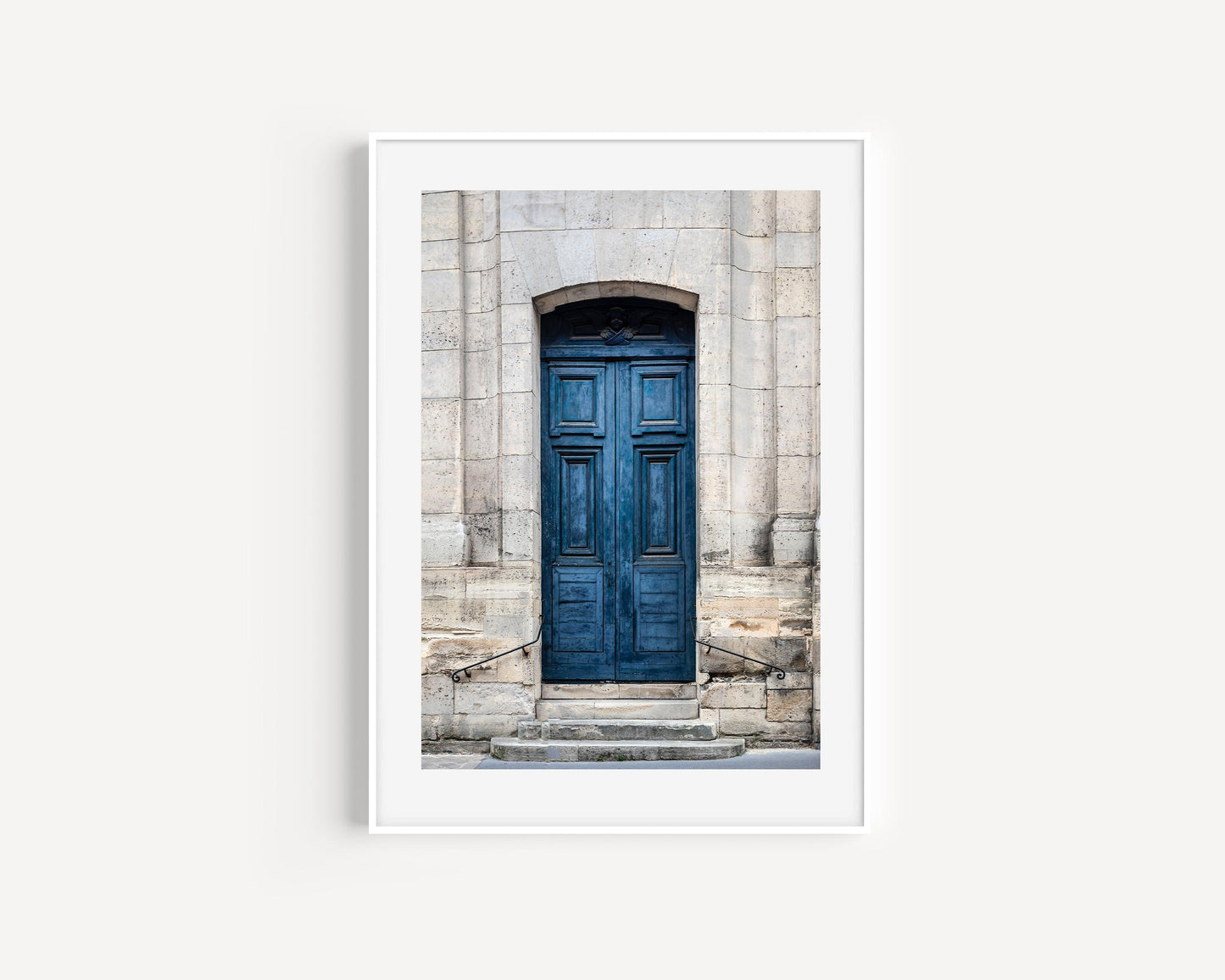 Navy Blue Door | Paris Print - Departures Print Shop