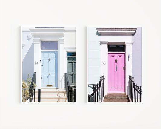 Notting Hill Door Print Set | Set of 2 - Departures Print Shop