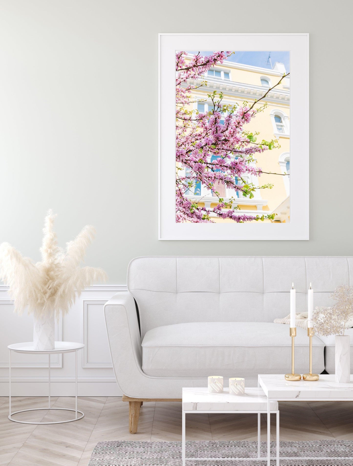 Notting HIll Pink Cherry Blossoms | London Photography Print - Departures Print Shop