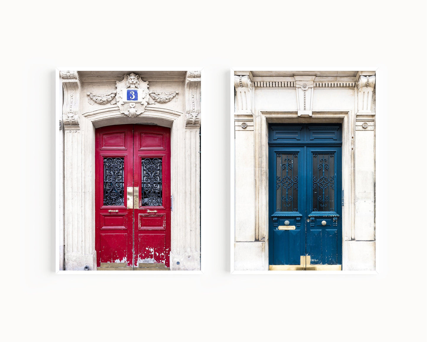 Paris Door Print Set | Set of 2 - Departures Print Shop