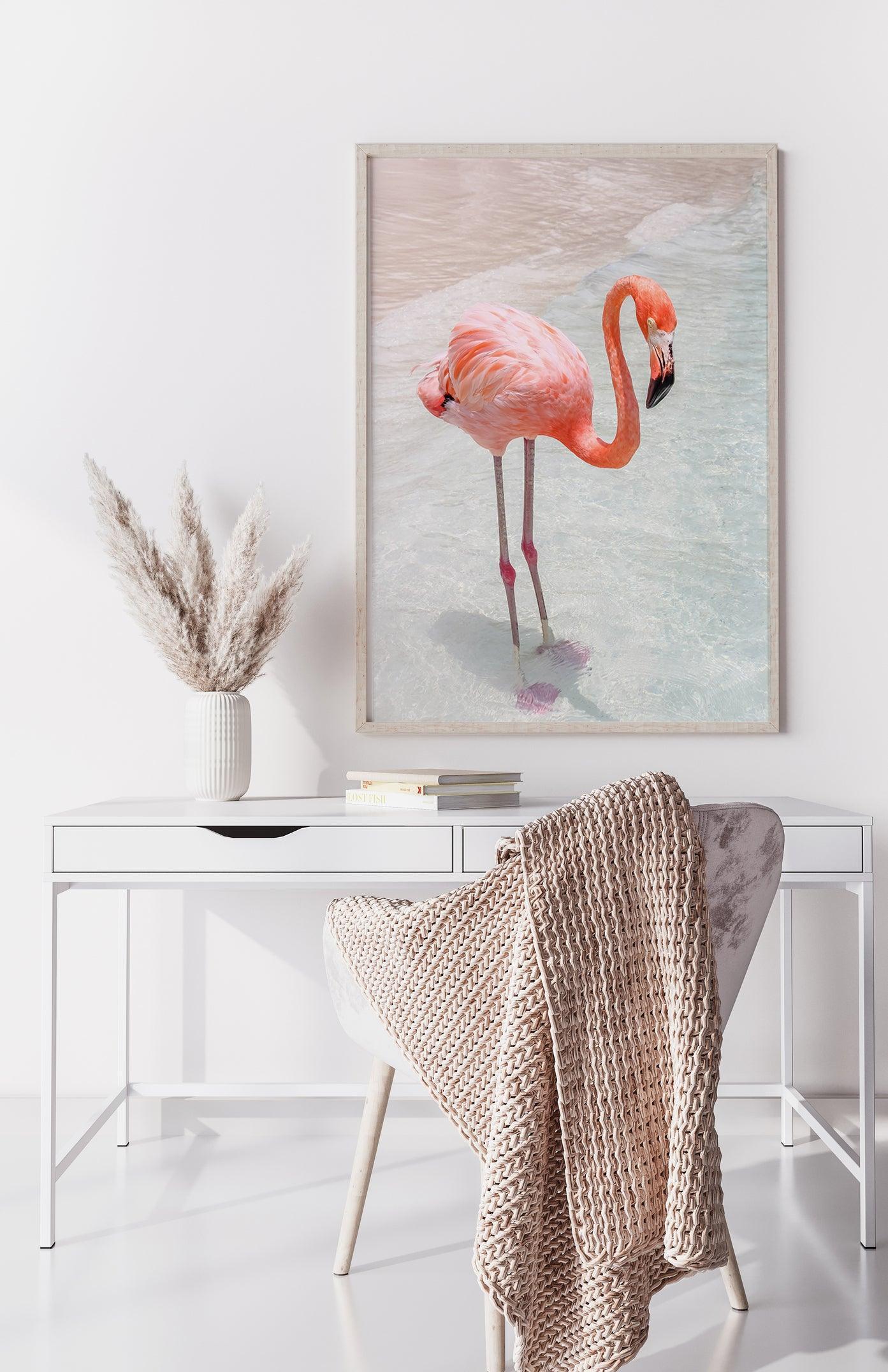 Pink Flamingo III | Beach Print - Departures Print Shop