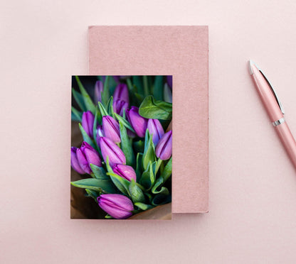 Purple Tulips | Floral Photography Print - Departures Print Shop