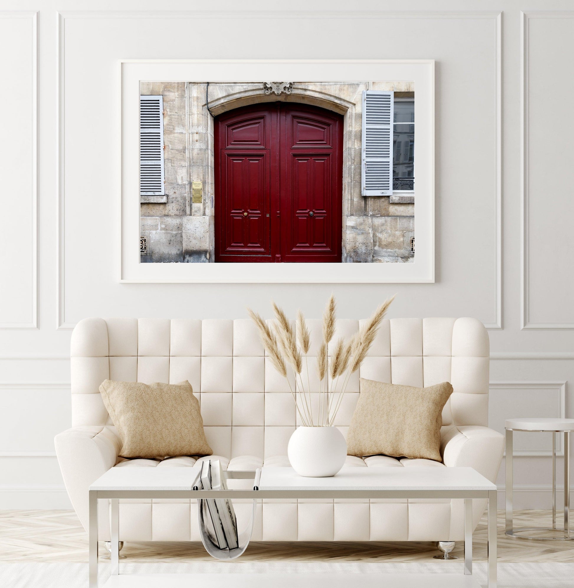 Red Door | Paris Print - Departures Print Shop