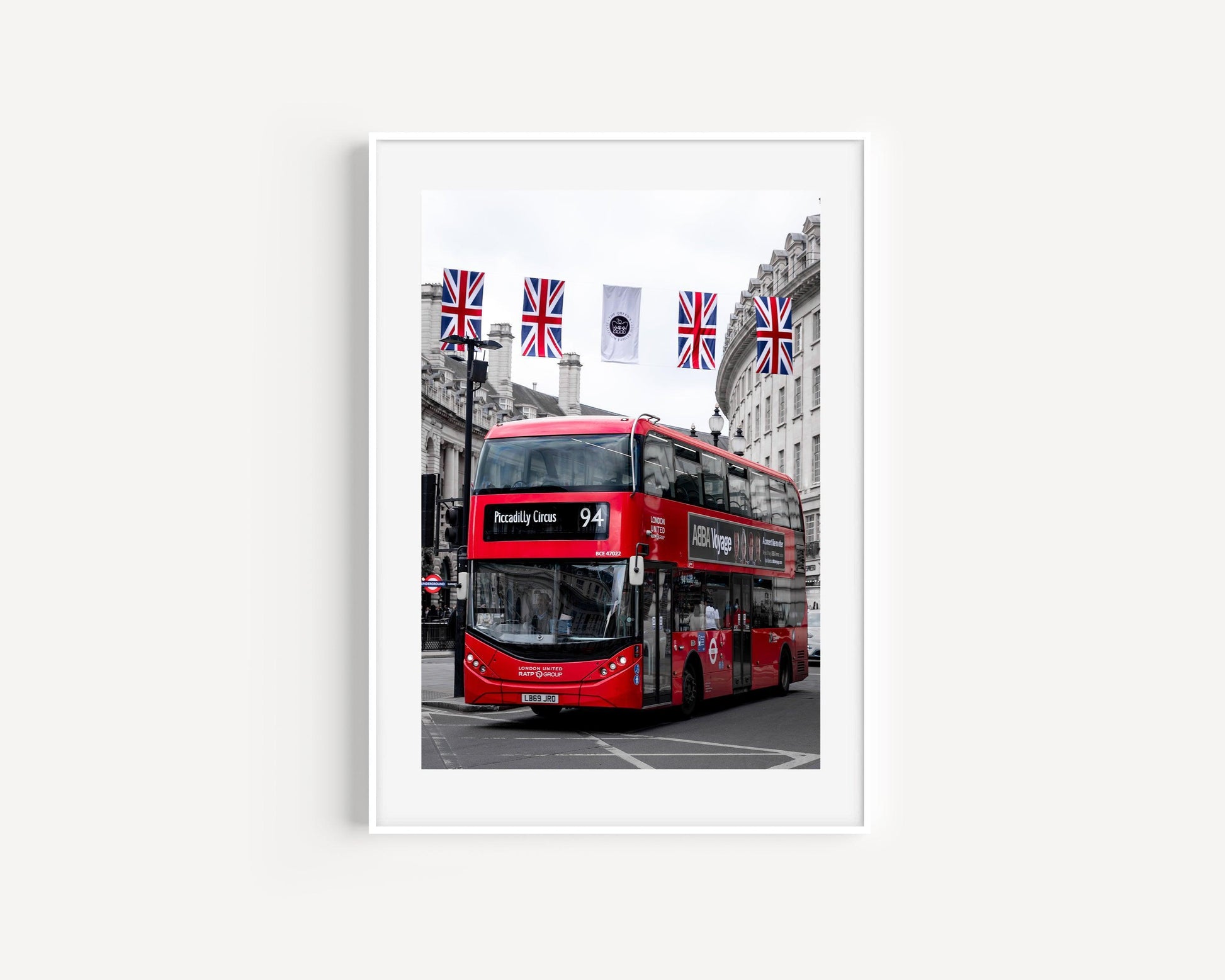 Red Double-Decker Bus Photography Print | London Photography Print - Departures Print Shop