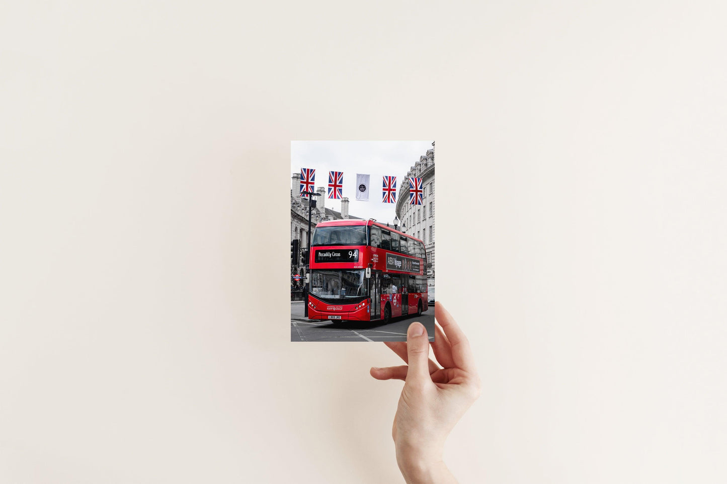 Red Double-Decker Bus Photography Print | London Photography Print - Departures Print Shop