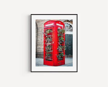 Red Telephone Booth VI | London Print - Departures Print Shop