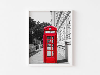 Red Telephone Booth V | London Photography Print - Departures Print Shop