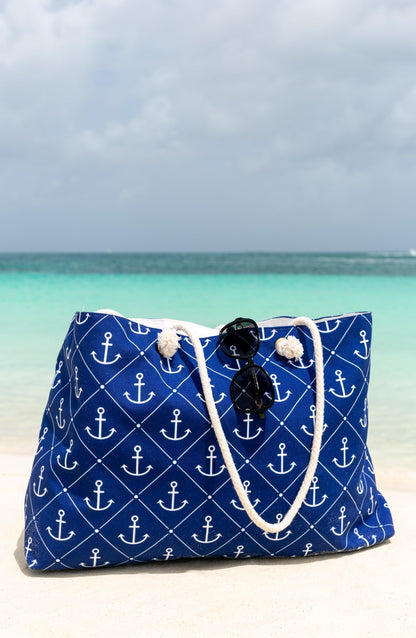 Sail Away | Anchor Beach Bag - Departures Print Shop