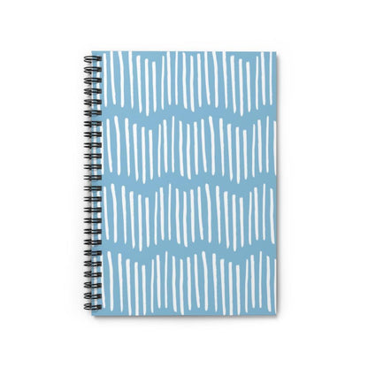 Sky Blue | Geometric Print Spiral Notebook - Departures Print Shop