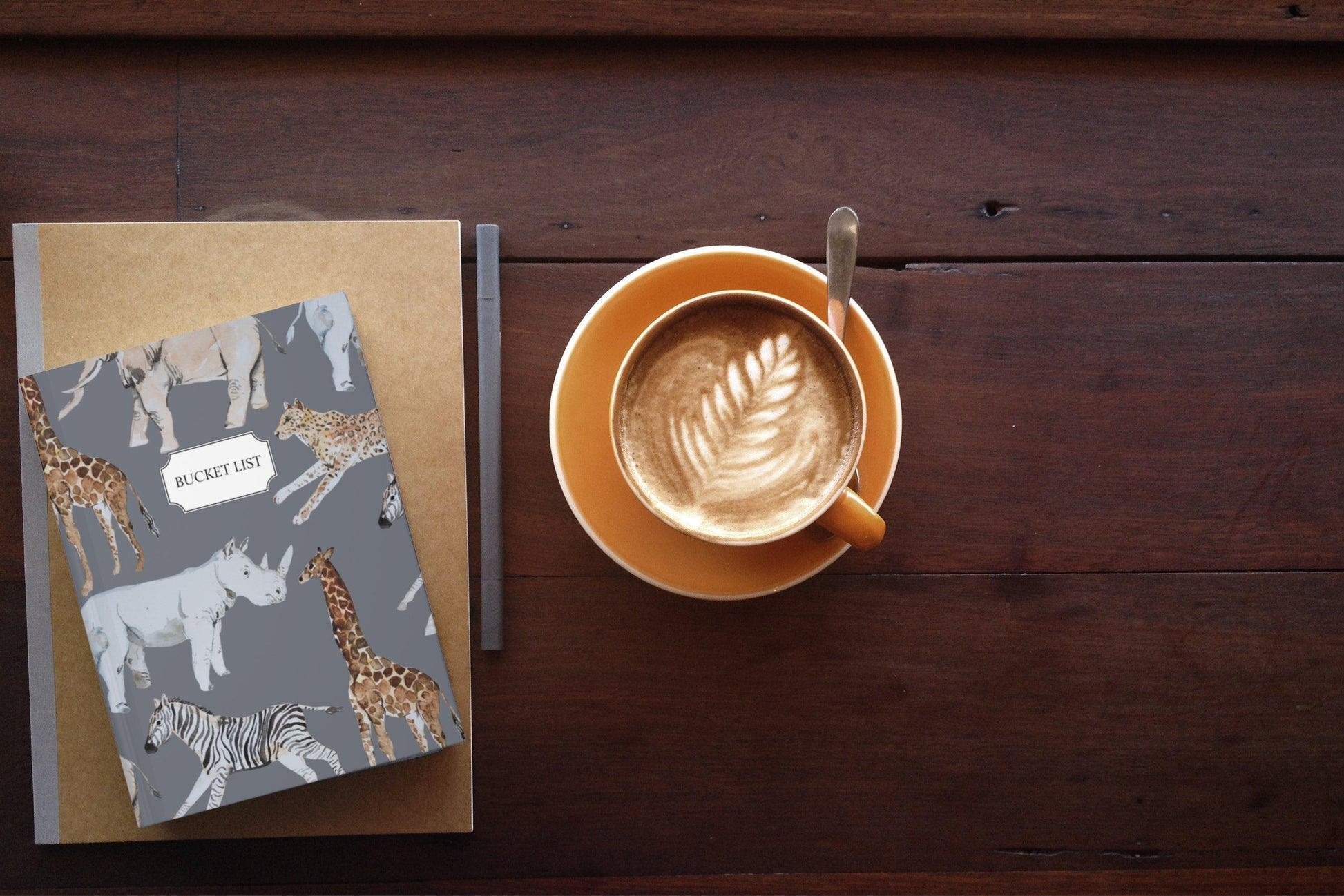 Tanzania Bucket List | Animal Print Notebook - Departures Print Shop