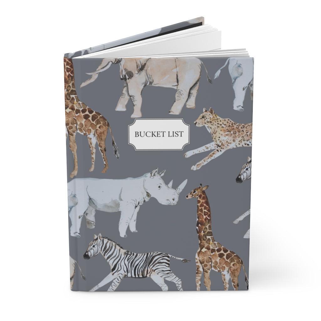 Tanzania Bucket List | Animal Print Notebook - Departures Print Shop
