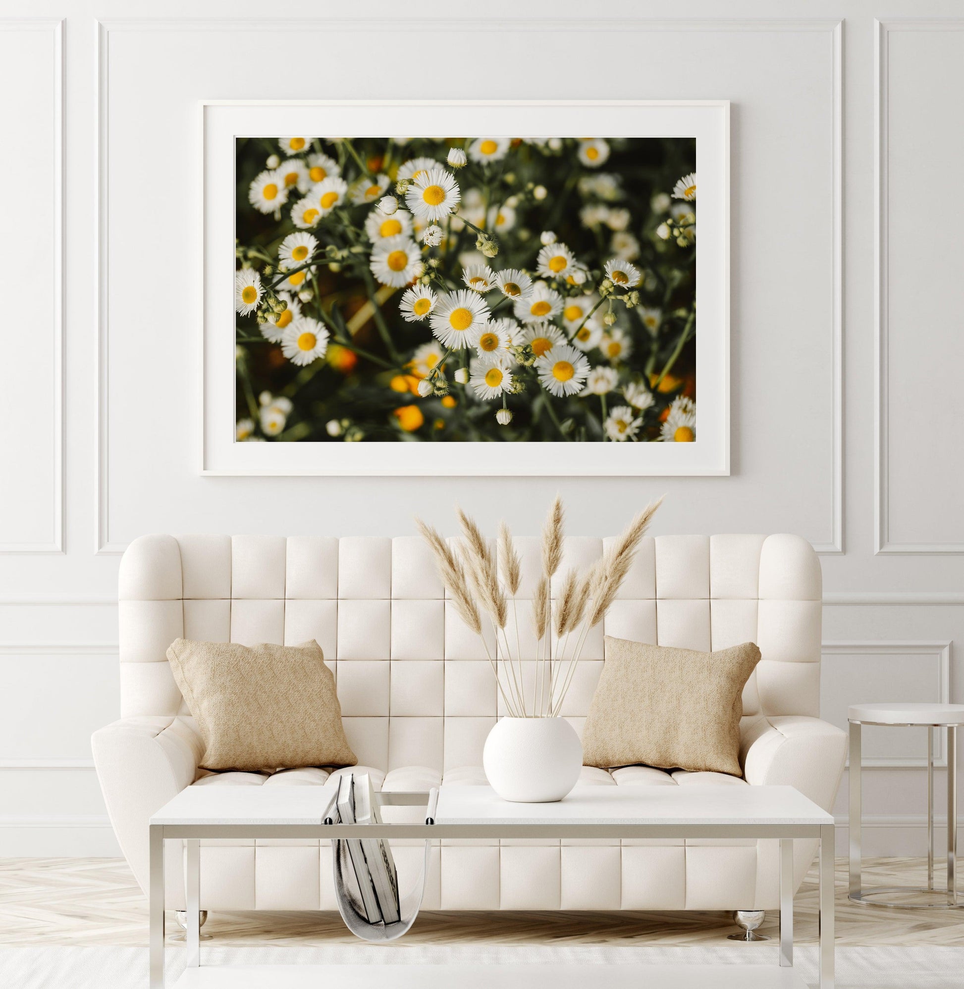 White Daisies Print | Flower Photography Print - Departures Print Shop